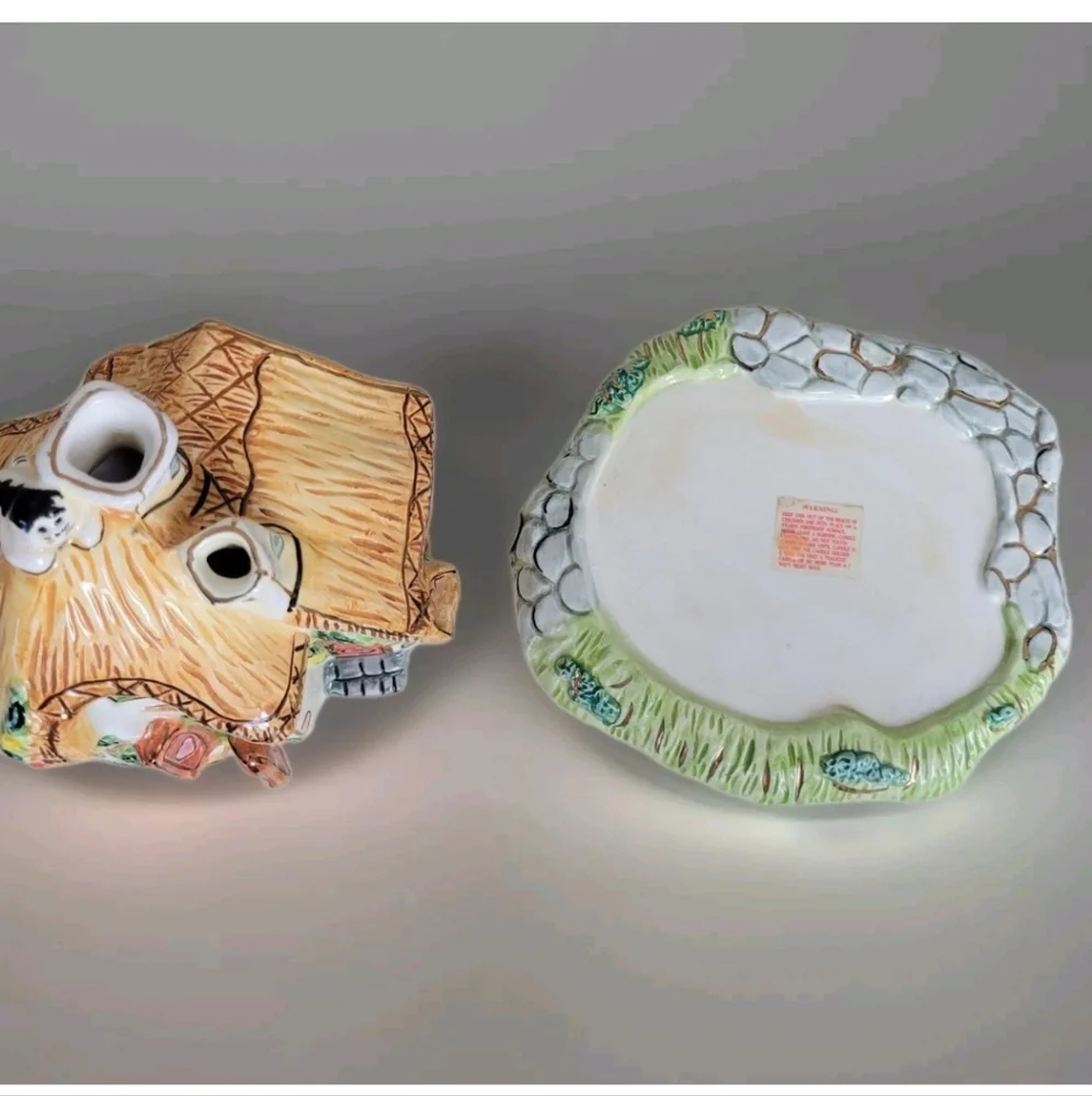 Vintage Popular Sweet Dreams Candle Holder. Ceramic Cottage Tea Cat Cottagecore - Picture 11 of 13